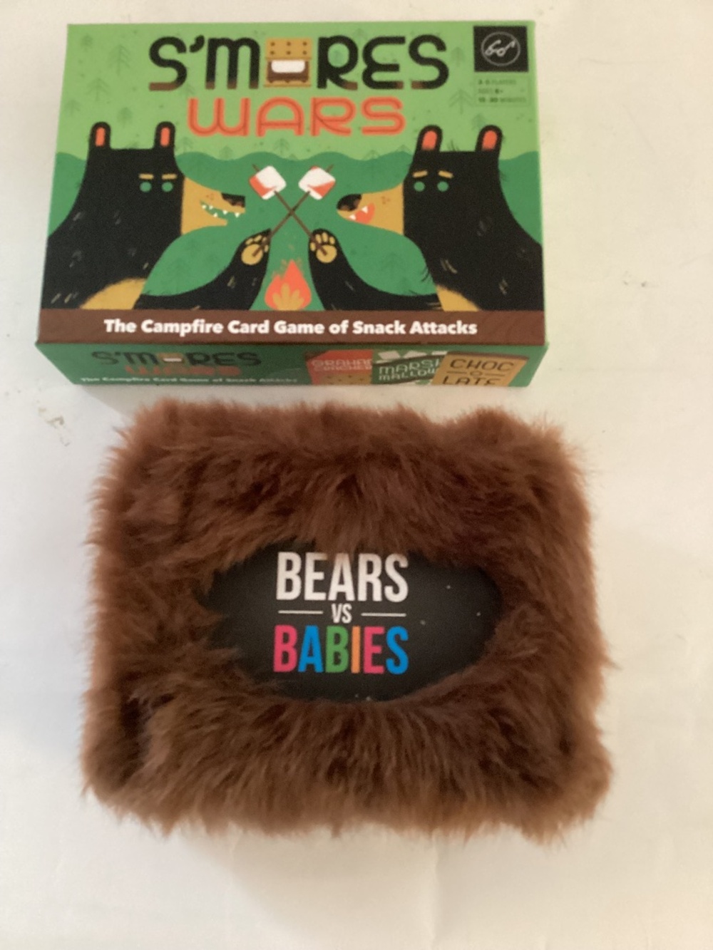 2 Card Games: S’Mores Wars and Babies Versus Bears